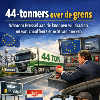 44-tonners over de grens : wat chauffeurs er echt van merken.